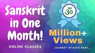 Sanskrit for Beginners by Ashok - Day 1 Sanskrit for Beginners by Ashok - Day 1