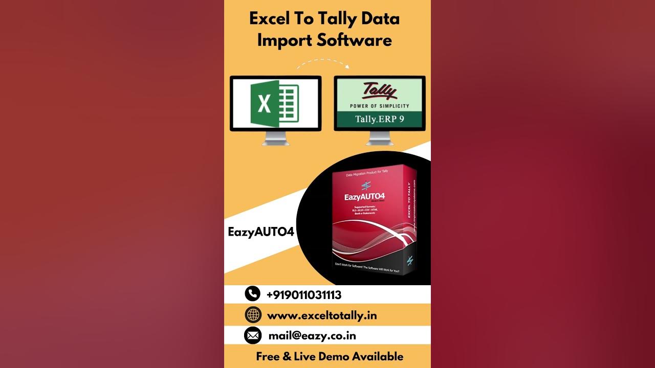 Streamline your accounting with eazyauto4 excel to tally data