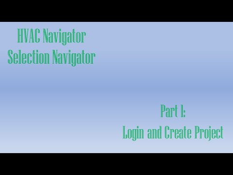 Selection Navigator Part 1: Login and Create Project