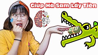 Giúp Hà Sam Lấy Lại Tiền Từ Miệng CÁ SẤU Nguy Hiểm - Ai Làm Được ?Siêu Game Hack Não Brain Test 100