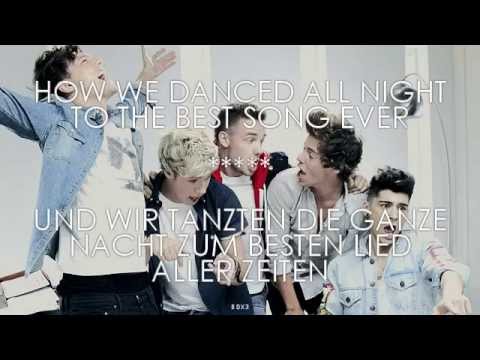 Best Song Ever - One Direction / Übersetzung - YouTube