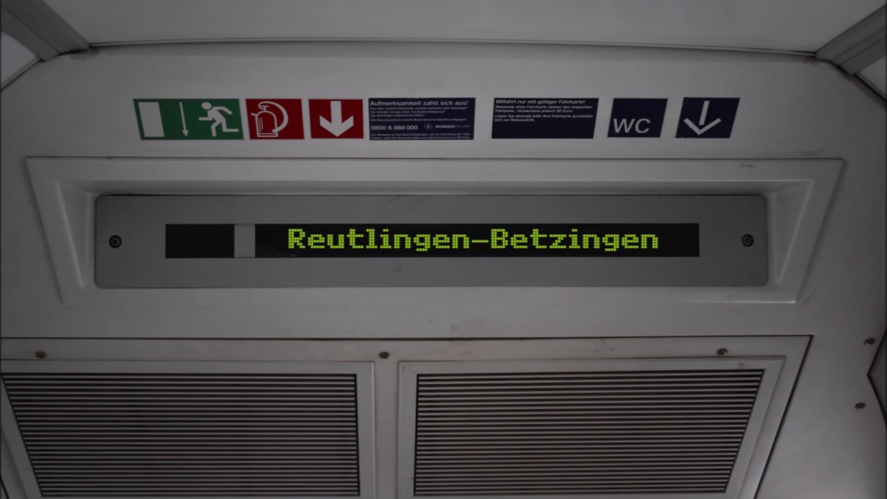 295101, FIS Ansagen RB Tübingen Hbf - Plochingen! Ingo Ruff