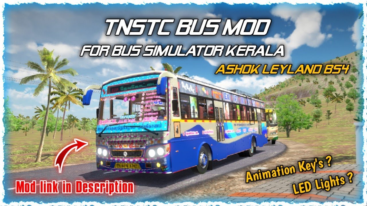 TNSTC bus mod released for Bus Simulator Kerala | How to import this bus mod detailed video in tamil