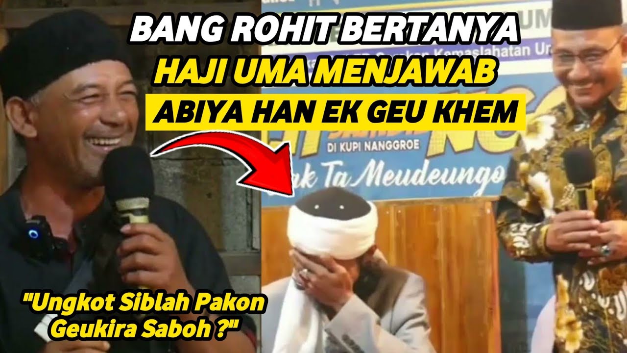 VIRAL⁉️GOKIL | ABIYA JEUNIEB TIDAK BISA TAWAN TAWA | HAJI UMA VS BANG ROHIT | DI KUPI NANGGROE
