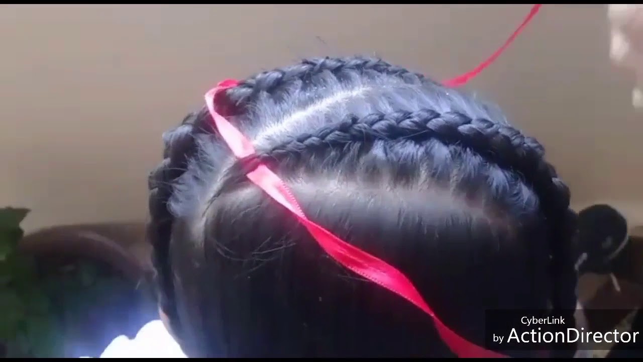 Trenza sobrepuesta con liston