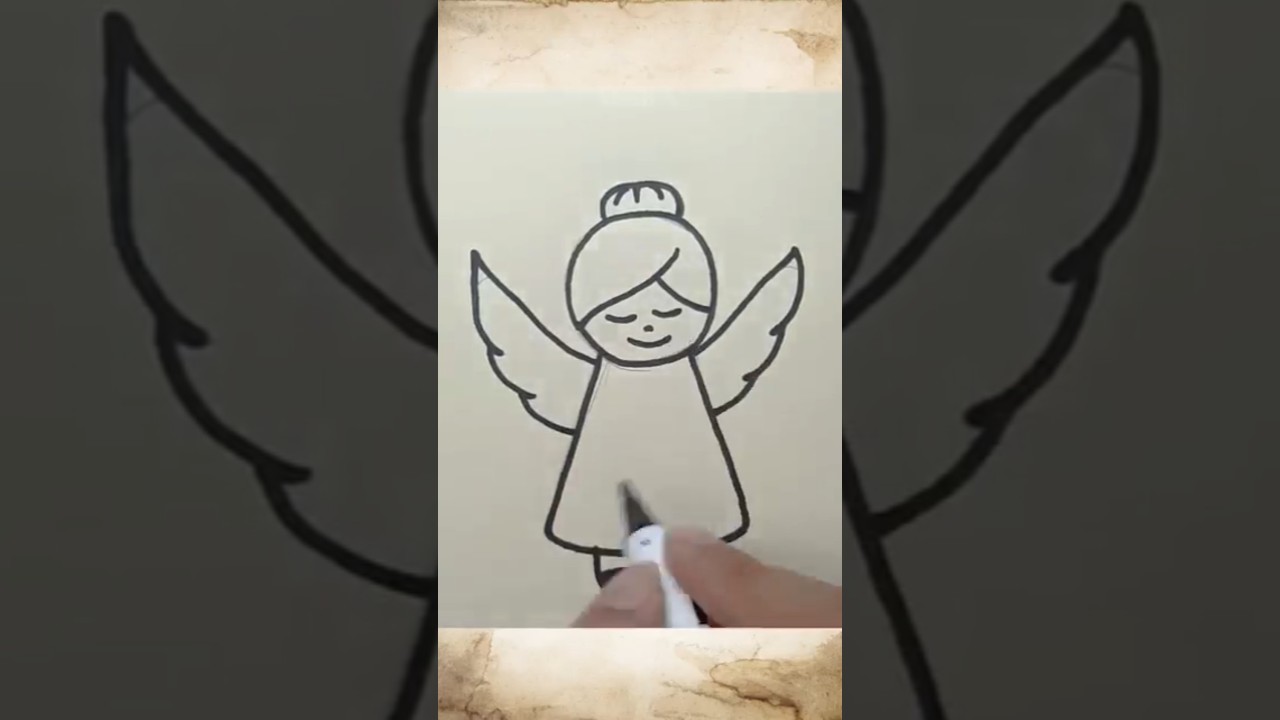How To Draw An Adorable Angel In Just Minutes 👼 