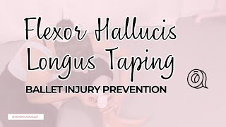 Flexor Hallucis Longus & Posterior Tibialis Taping for Ballet Dancers | Relieve Big Toe Pain