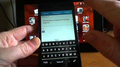 BlackBerry 10 Flick Typing Keyboard Feature on Z10