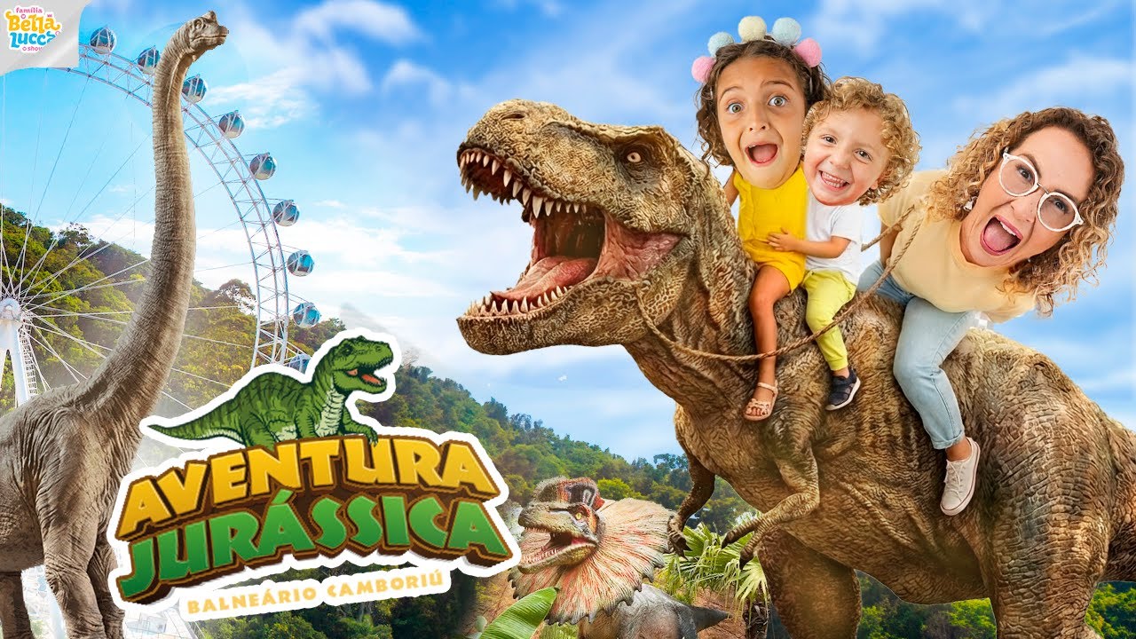 UM DIA INTEIRO NO PARQUE AVENTURA JURASSICA - FAMÍLIA BELLA E LUCCA SHOW
