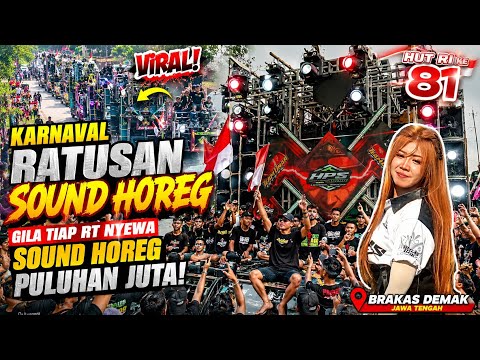 Viral! Karnaval ratusan sound horeg peringati HUT RI ke 81| Brakas Demak Jawa Tengah