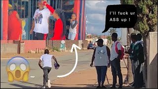 Stealing people’s PHONES and NIKE CAPS (Prank) ft @thee_rapsy  *Got Punched* |Bohlale Gladys