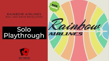 Solo Playthrough | Rainbow Airlines (Roll and Write Revolution)