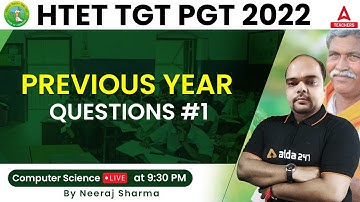 HTET 2022 |  HTET PGT Computer Science Classes | Previous Year Questions #1 | By Neeraj Sir