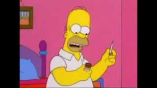 homer simpsons smoking weed