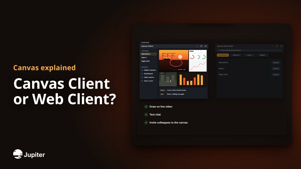 Canvas Client or Web Client?, Jupiter Canvas video