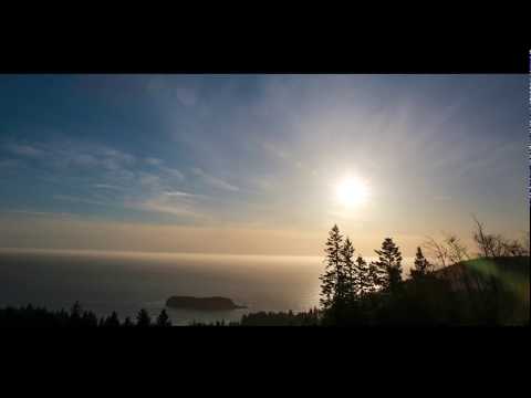 Gold Beach Sunset and Moonset Time Lapse