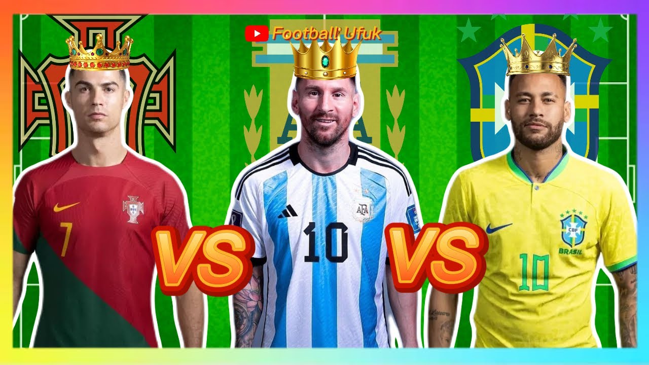 Who is the king of football?👑 Cristiano Ronaldo VS Lionel Messi VS