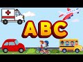 ABC Song With Cars, Trucks, And Buses | Alphabet For Kids