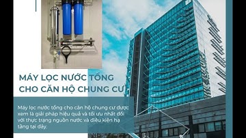 Máy lọc nước tổng cho căn hộ chung cư