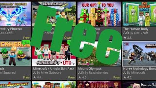how to get free skins and maps in marketplace in minecraft screenshot 4