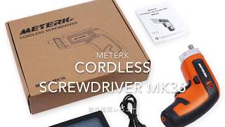 Meterk 充電式電動ドライバーセット 動作確認レビュー