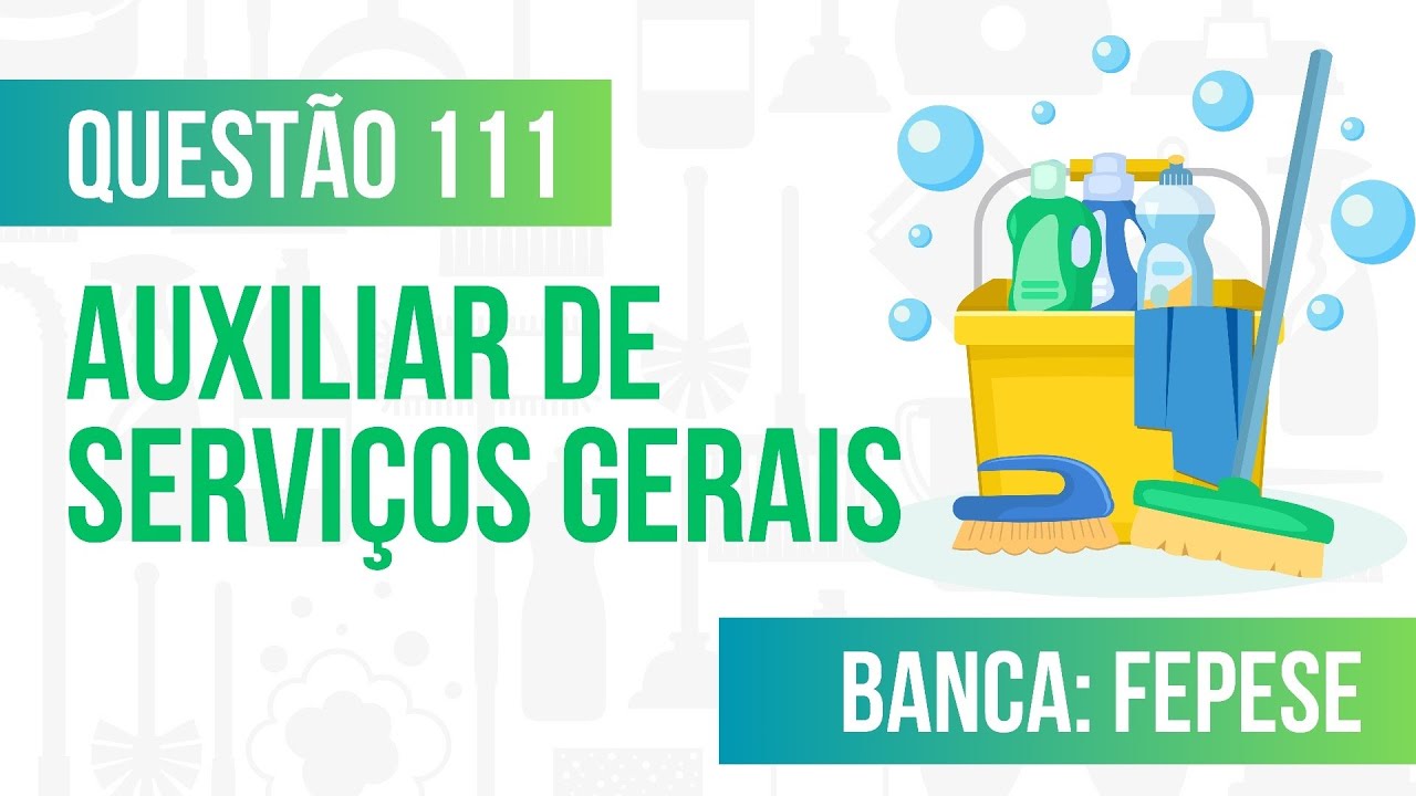 Questão 111 - Auxiliar de Serviços Gerais - Classificação dos Resíduos - FEPESE