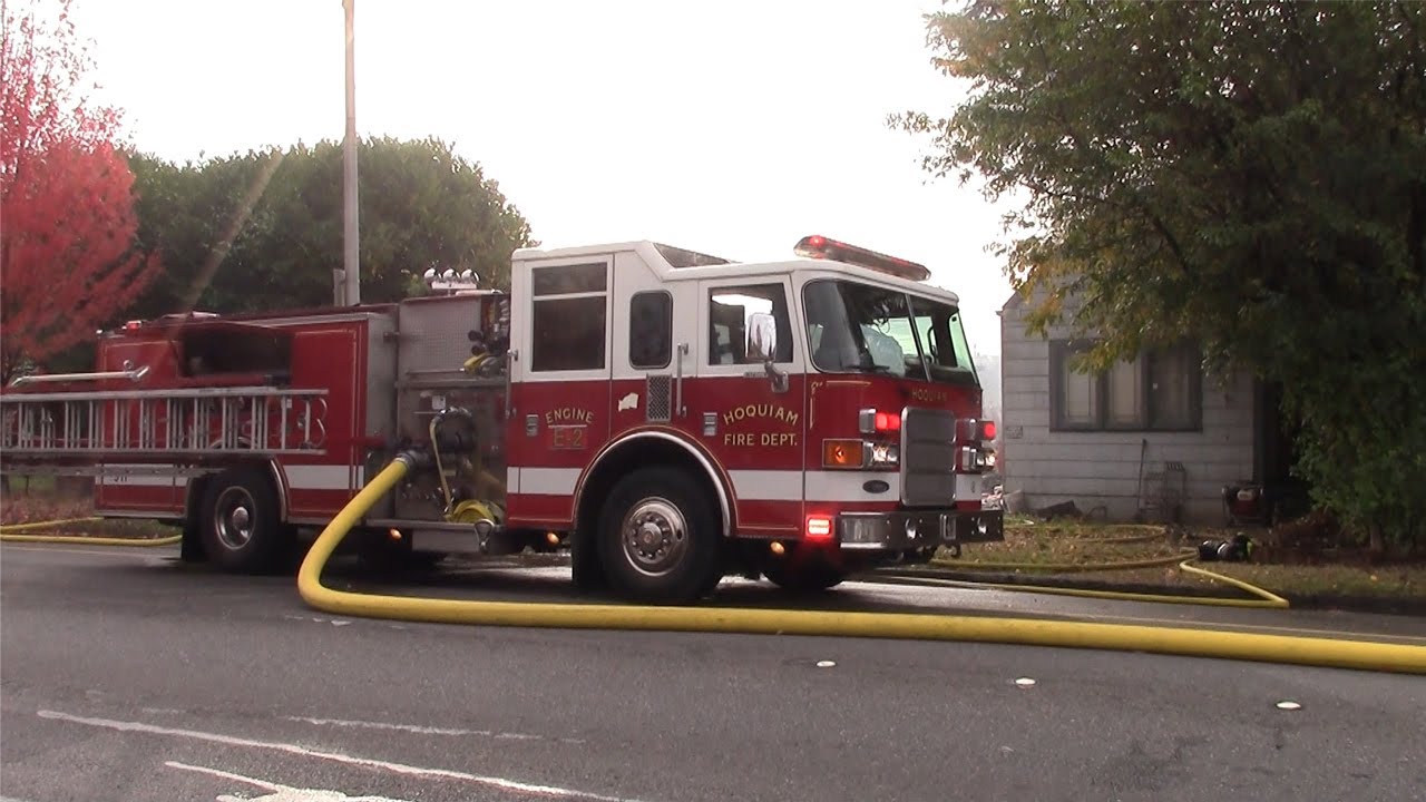 Hoquiam Fire Department House Fire Response Hoquiam, WA YouTube