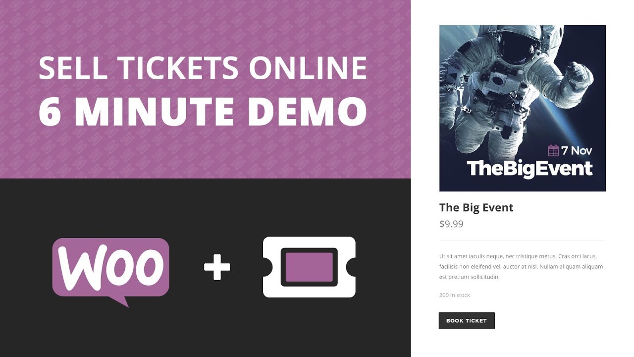 New Setup an event website and start selling tickets in only 6 minutes