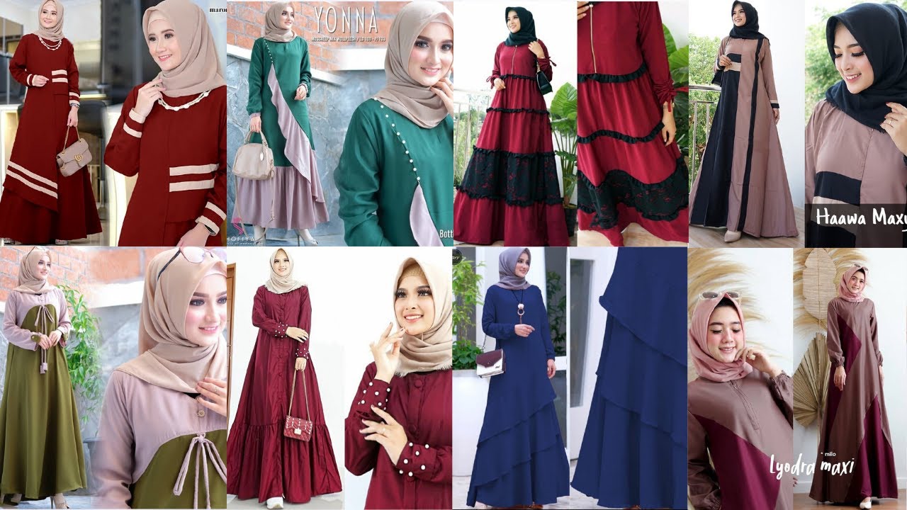 25 MODEL BAJU  GAMIS  TERBARU UNTUK HARIAN KULIAH 