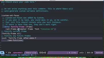 How to change default font and font size in Spacemacs