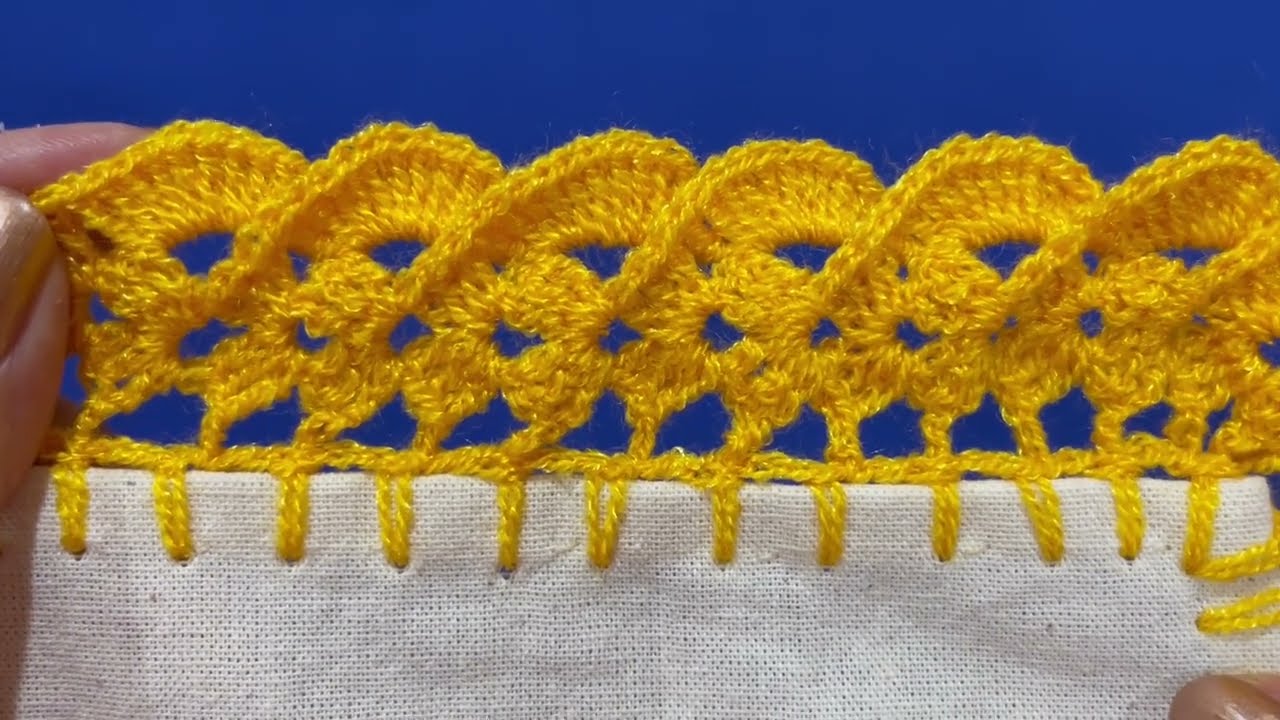 CREA UNA PUNTILLA RAPIDA  PARA SERVILLETA 169