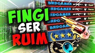 FINGI ser RUIM - Criança XITER no time, Liguei o HACK! (RAGE)