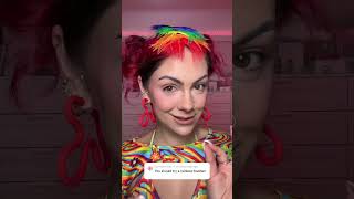 RAINBOW FEATHER ROOTS  Pride Hair! #pride #hairtutorial