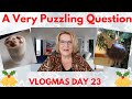 Vlogmas Day 23: A Very Puzzling Question