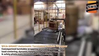 Wulftec WCA-SMART Automatic Turntable Stretch Wrapper - Boston, MA 4/9/18 - SWS Packaging