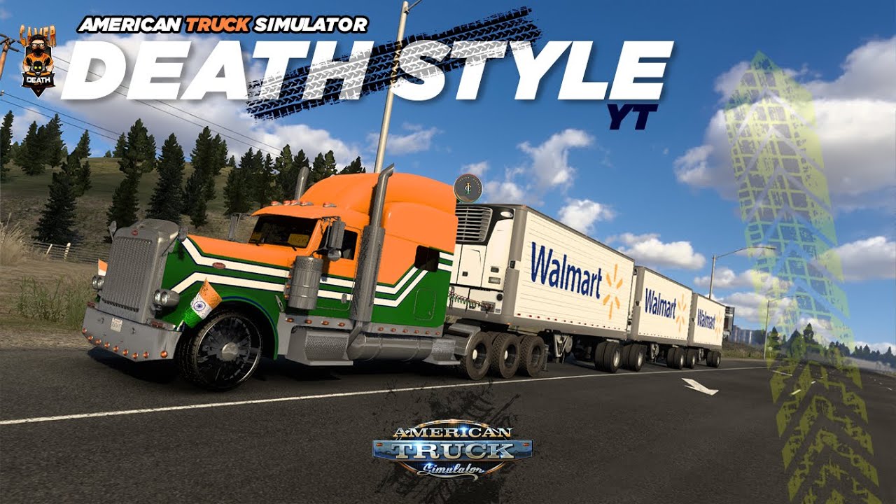 American Truck Simulator | ATS LIVE | With Driving Wheel | Death Style ...