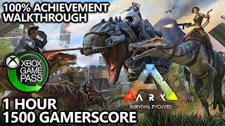 ARK: Survival Evolved - 100% Achievement Walkthrough - 1500 Gamerscore in 1 Hour w/ Admin Commands