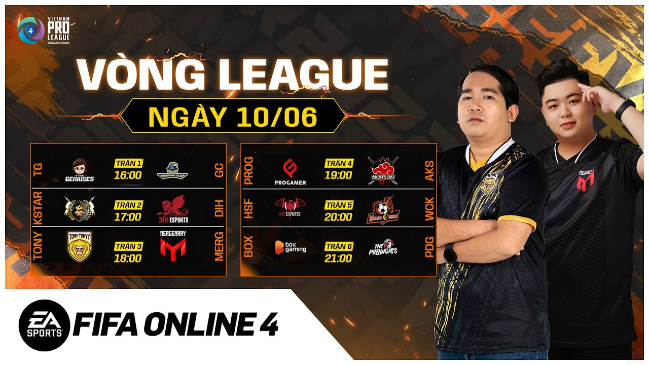 🔴[LIVE] Ngày 10/06 Vòng League FVPL Summer 2022 – Vòng Nước Rút Tiến Đến Chung Kết | FIFA Online 4