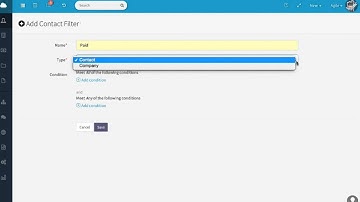 Agile CRM : How to Add Filters