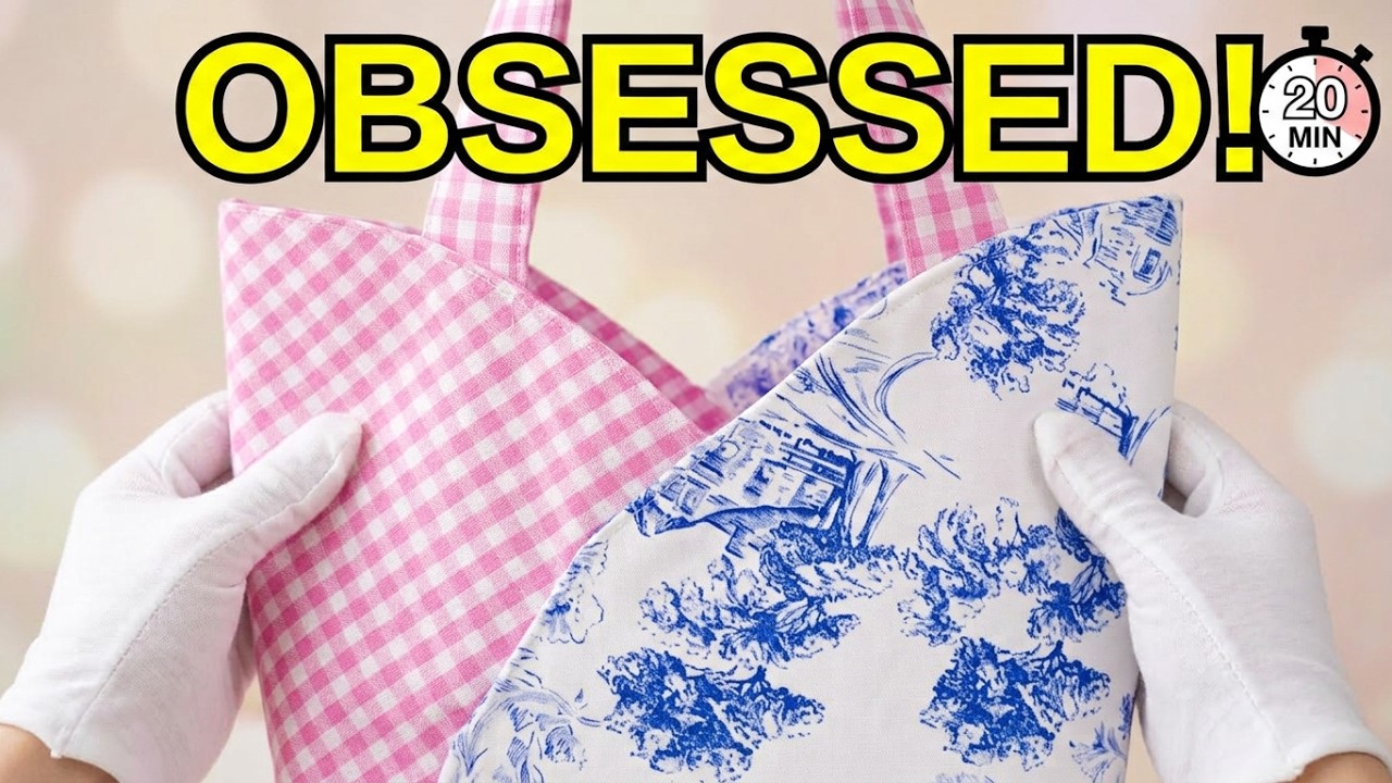 This cute Japanese bag is everywhere… and so easy to sew it, in