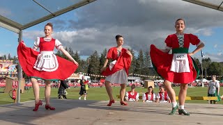 Irish Jig Scottish Dance competition during 2022 Lonach Gathering & Highland Games in Scotland