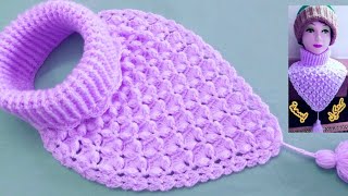 #مشروع_الشلة_الواحدة   كولة كروشيه / crochet Collar crochet Neck Warmer