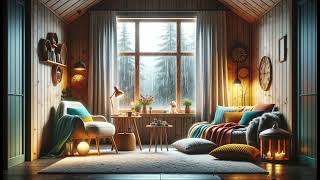 🌧️ Nordic Cozy Rainy Day Lowfi Ambience