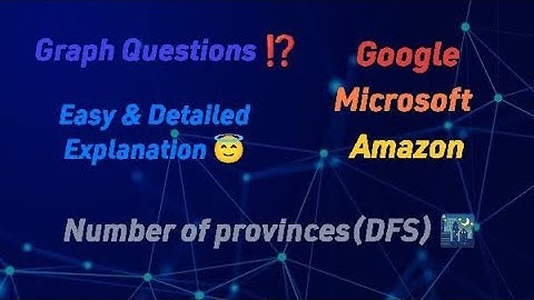 🗺️ Number of Provinces (DFS): Connecting Cities Deeply! 🗺️ | Bit By Bit | 10