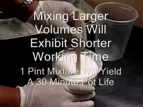 MAX GPE WHITE EPOXY GEL COAT MIXING INSTRUCTIONS - YouTube