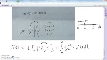 LAPLACE TRANSFORM - MSC- 1ST SEMISTER PHYSICS QUESTIONS