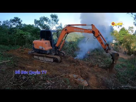 Video Máy Xúc Mini Dọn Vườn, Đốt Lửa Cây Cỏ Khô, Xe Cuốc... - youtube