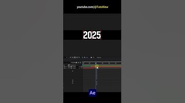 After Effects Easy Rolling Text Animation