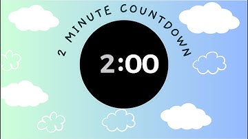 2 MINUTE CLEAN UP TIMER - with upbeat music and colourful visuals.