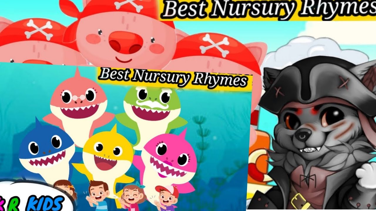 Baby Shark And Three Little pigs ( Pirate Version) + More Nursery ...